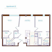 1400 W. Marshall St. apartment floorplans
