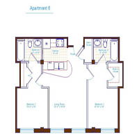 1400 W. Marshall St. apartment floorplans