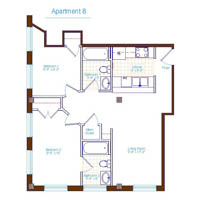 1400 W. Marshall St. apartment floorplans
